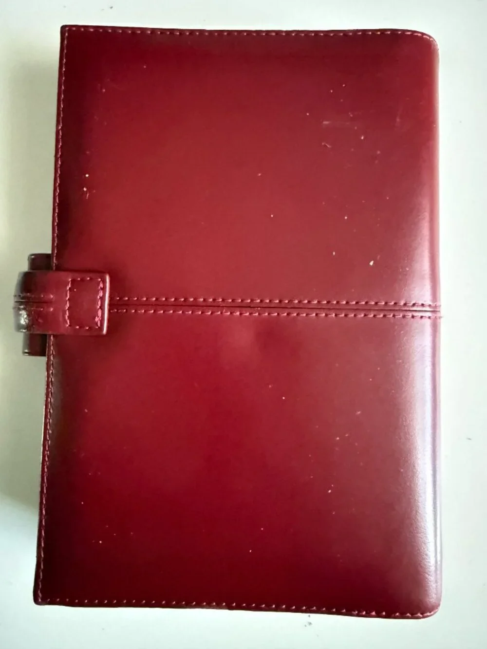 Filofax Personal Organizer Planner Diary Book Burgundy Italian Calf Leather
